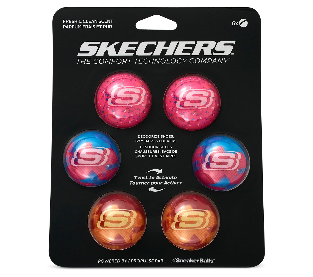 Skechers 6 Pack SKX Sneaker Balls Confetti w Mieszany