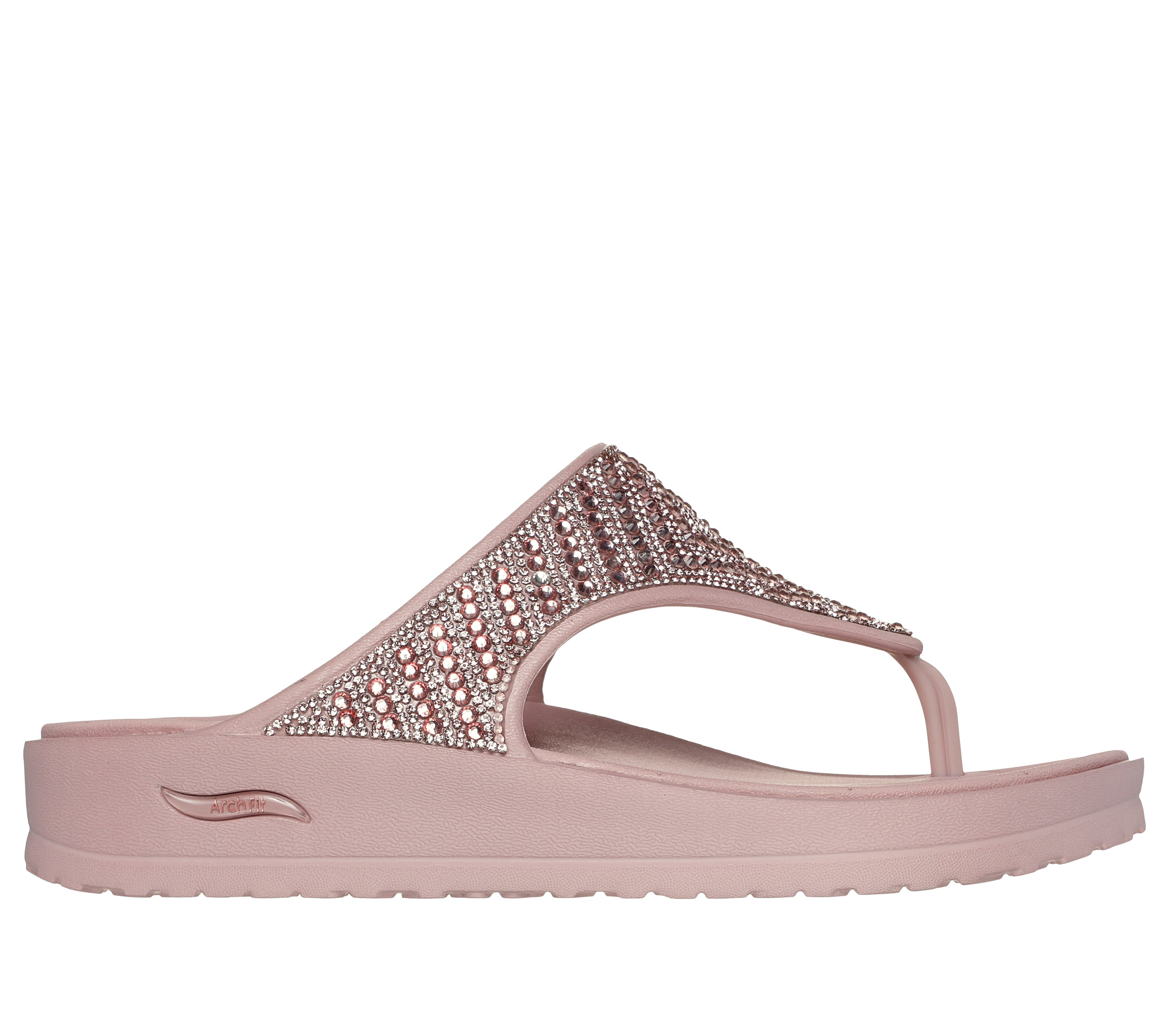 Skechers Cali Gear Footsteps Rhinestone and Pearl Sandals Skechers Cali Gear Footsteps Rhinestone and Pearl Sandals