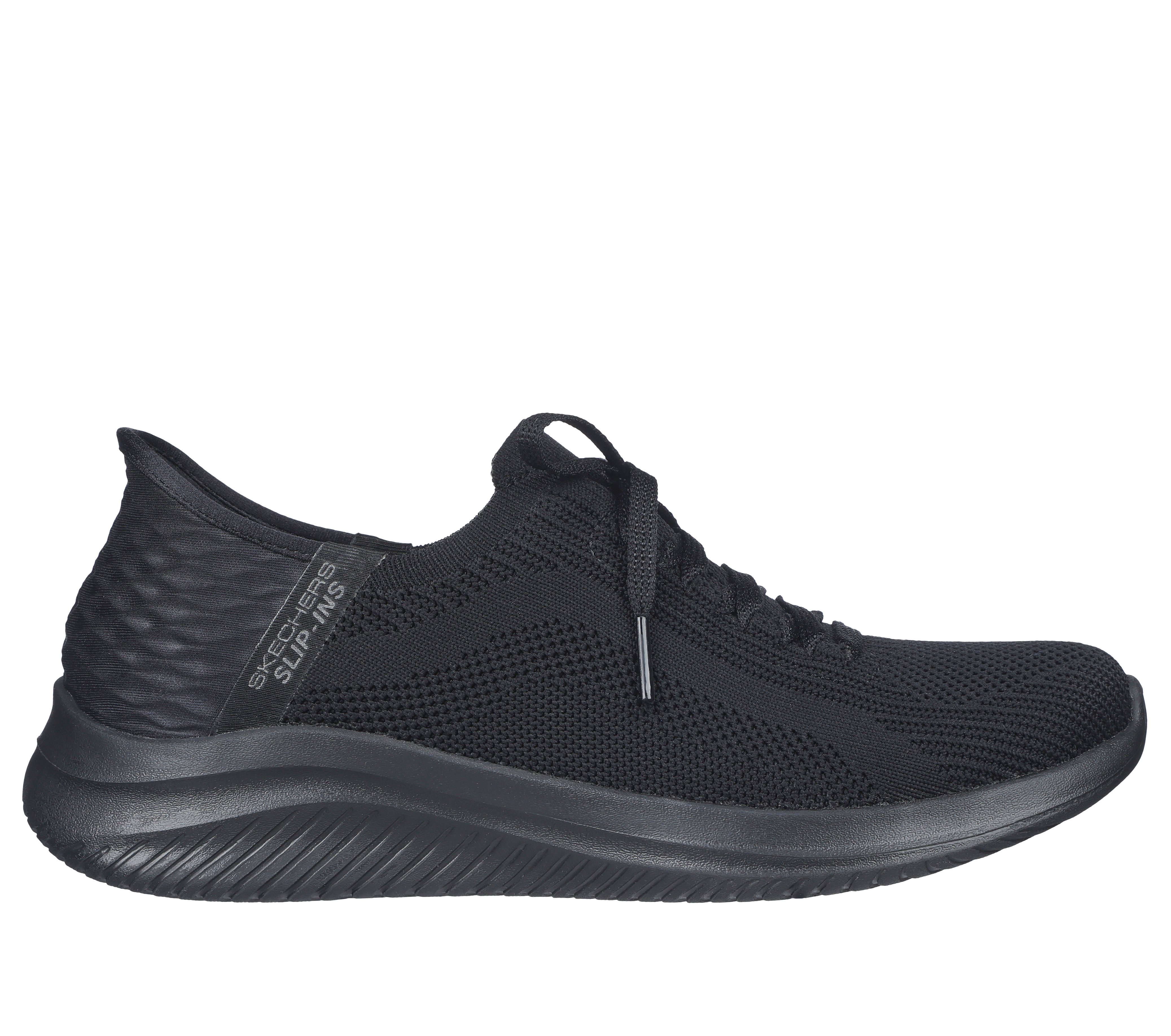 Skechers kobiety Slip-ins: Ultra Flex 3.0 - Brilliant w Czarny, Rozmiar 39.5, Vegan Sneakersy - 196311485015-BBK