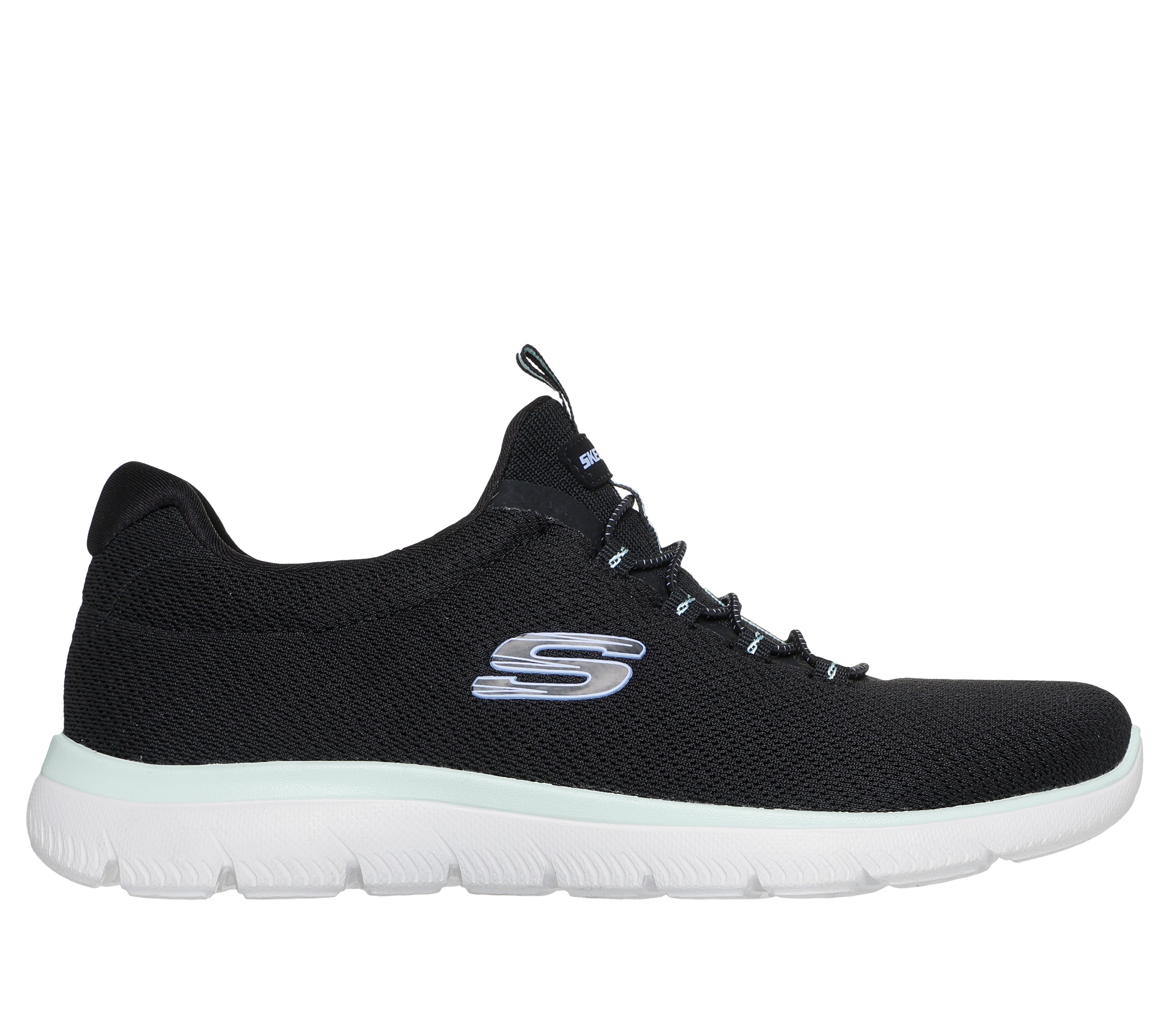 Skechers kobiety Summits - Summer Blush w Czarny, Rozmiar 36.5, Vegan, Nadają się do prania w pralce Sneakersy