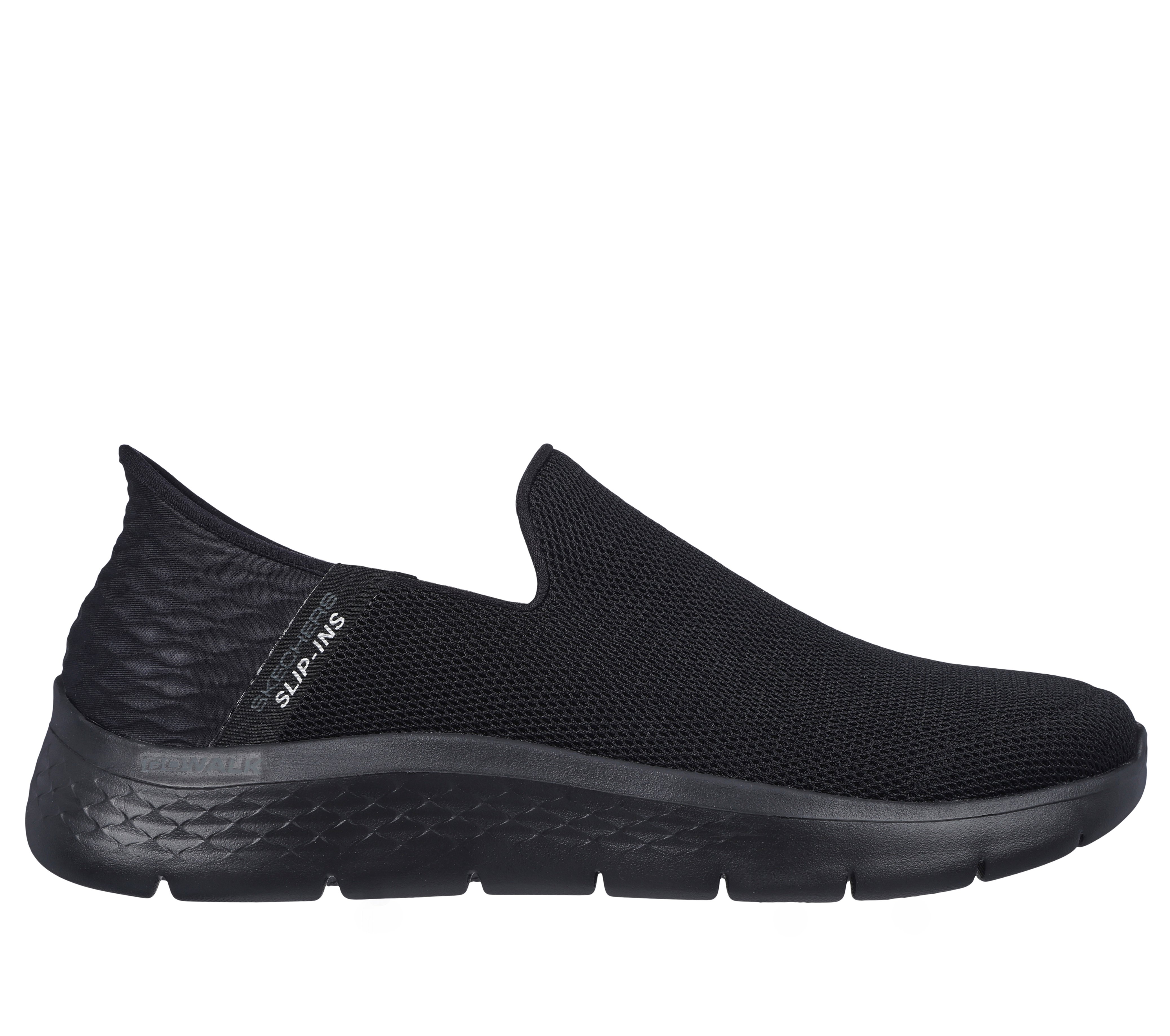 Skechers Uomo Slip-ins: GO WALK FLEX - No Hands Shoes in Nero, Taglia 42 - 196642408004-BBK