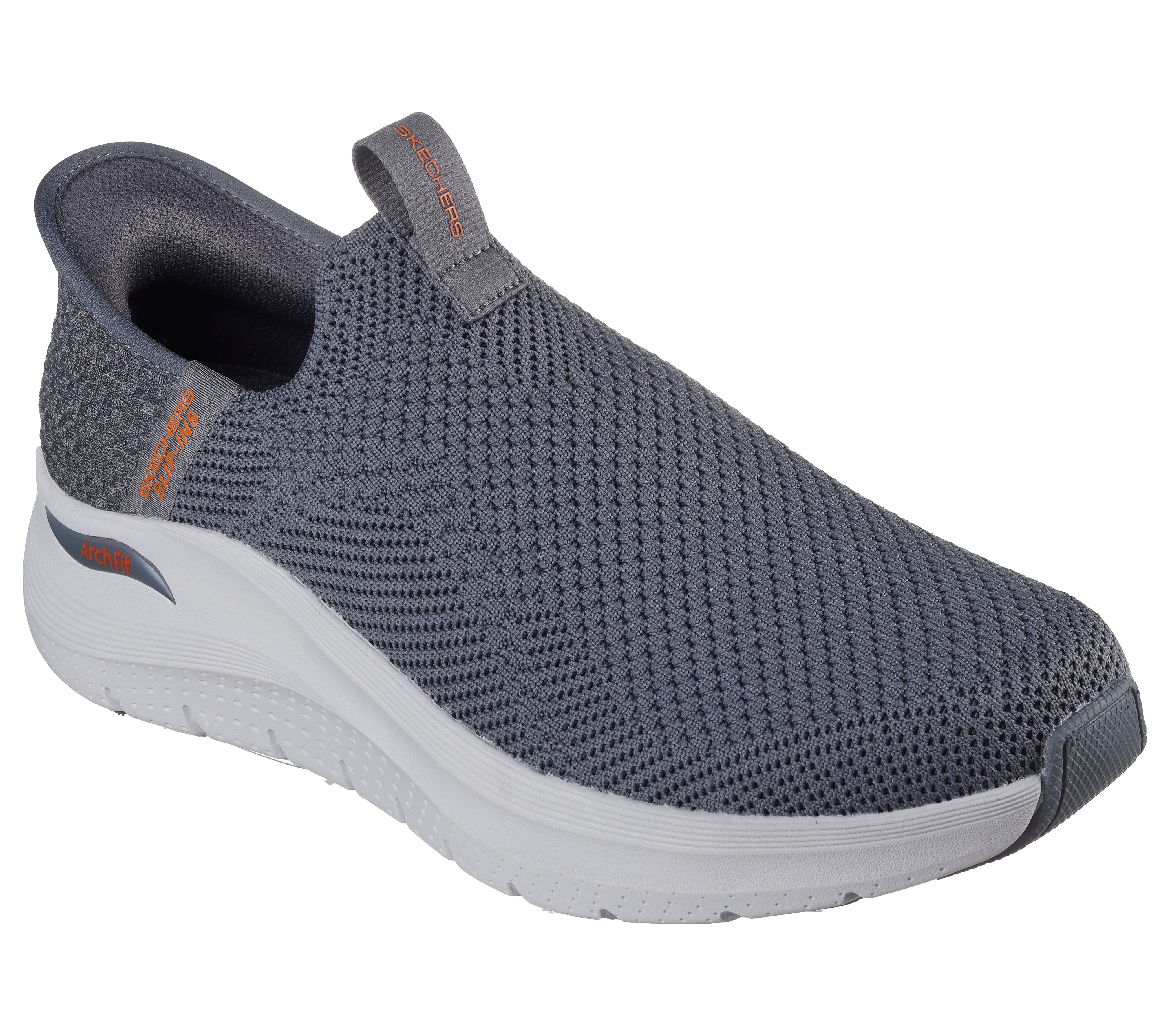 Skechers Slip-ins: Arch Fit 2.0 - Crayn - CHARCOAL / ORANGE Skechers Slip-ins: Arch Fit 2.0 - Crayn - CHARCOAL / ORANGE