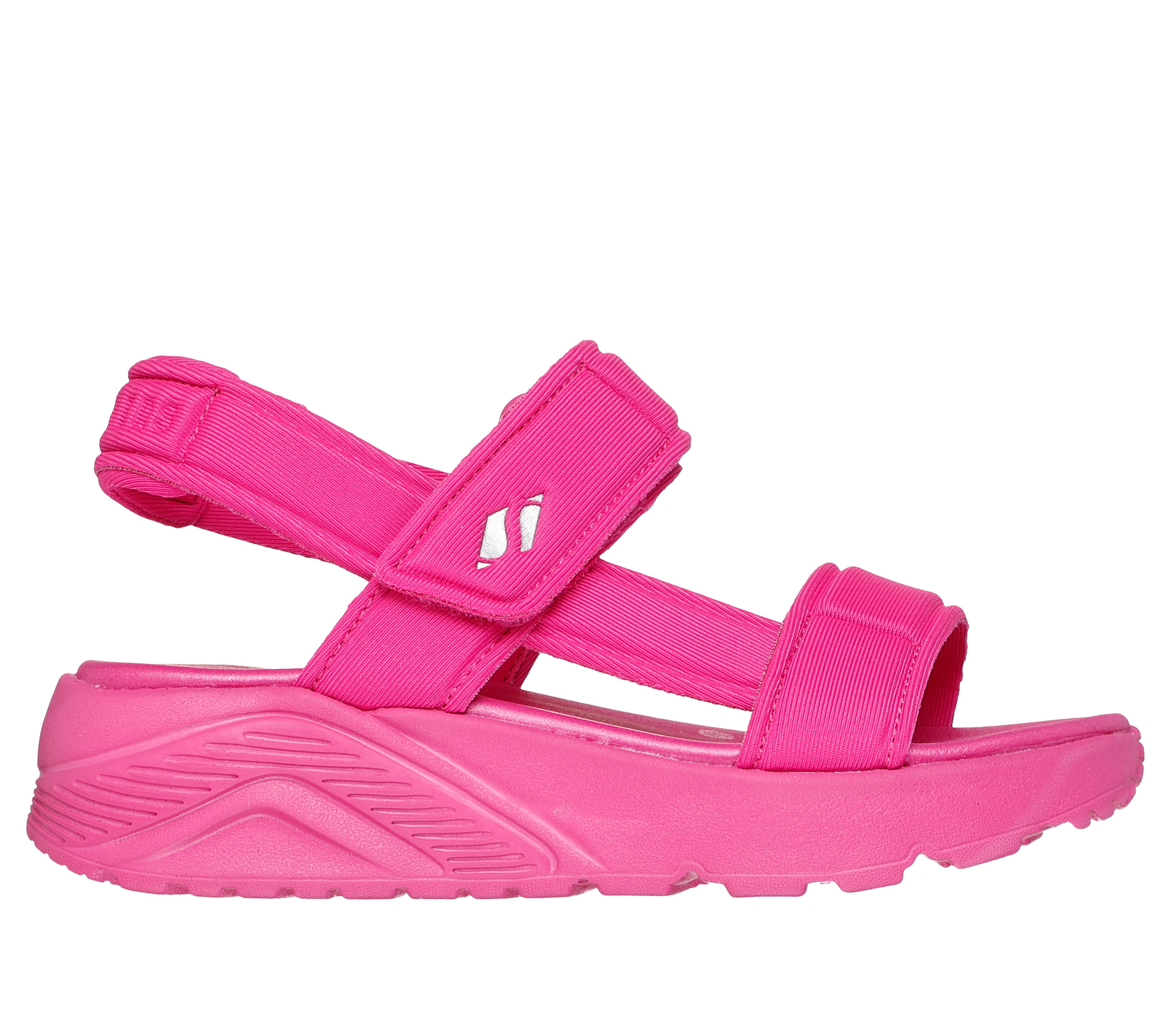 Skechers Girls Uno Lite Sandal - Sunny Stand Sandals in Hot Pink - 310372L
