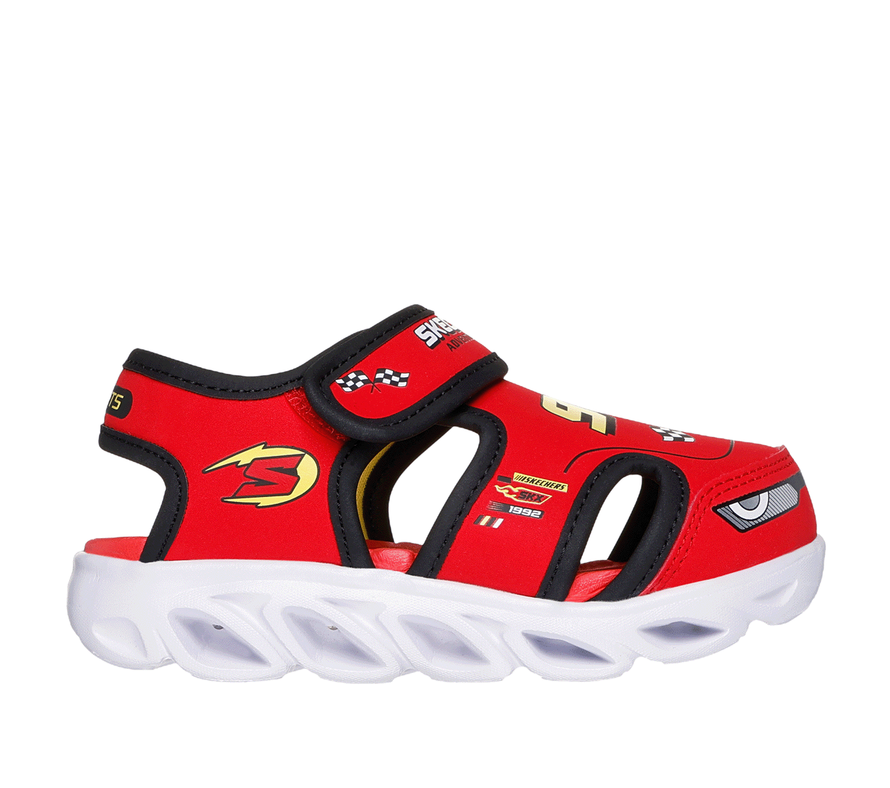 Skechers Dzieci S-Lights: Hypno-Flash - Hydro-Fun w Czerwony/Czarny, Rozmiar 24 Sandały - 197627681436-RDBK