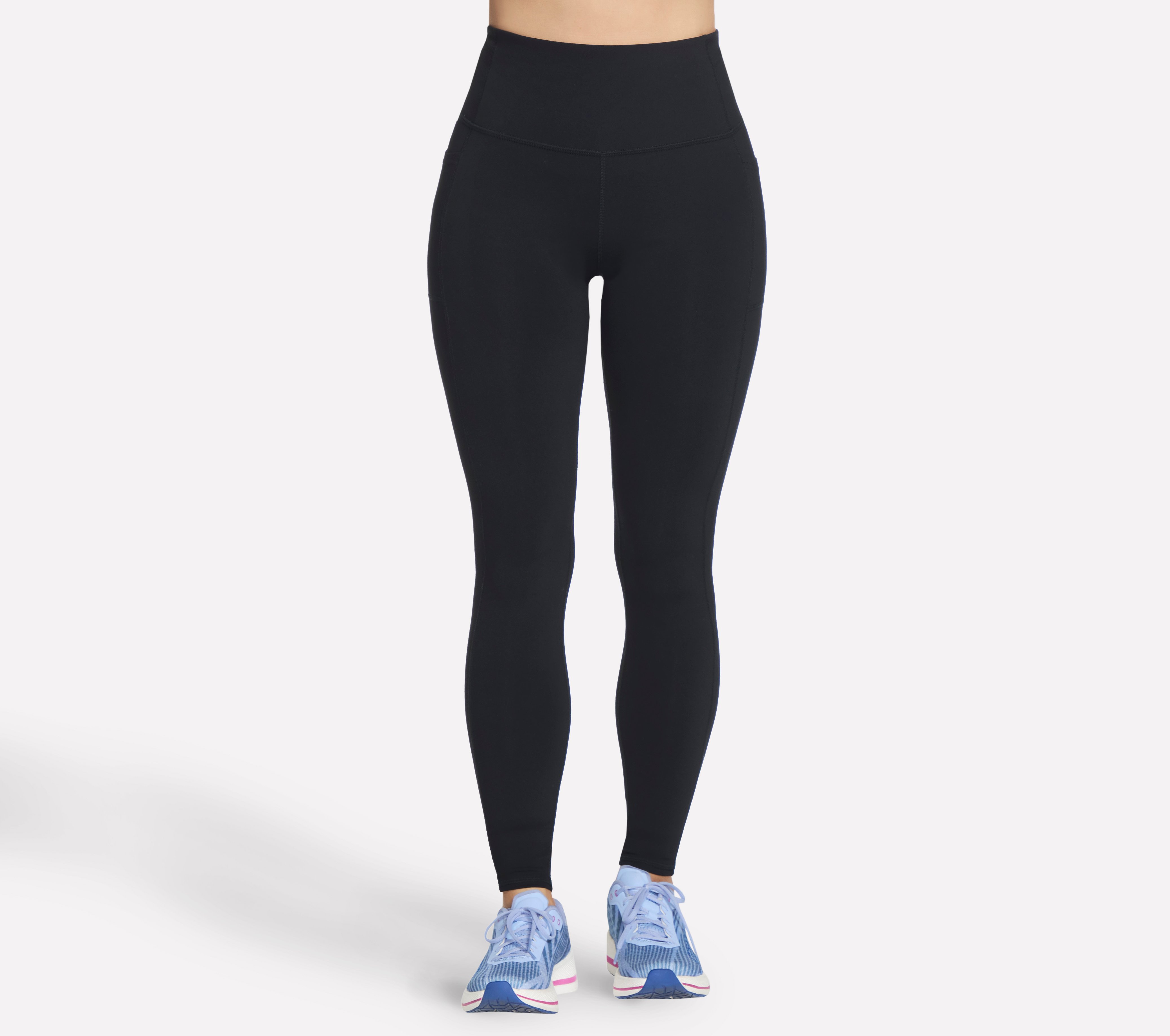 Skechers GO WALK High-Waisted Legging Hosen in Schwarz, Größe XS