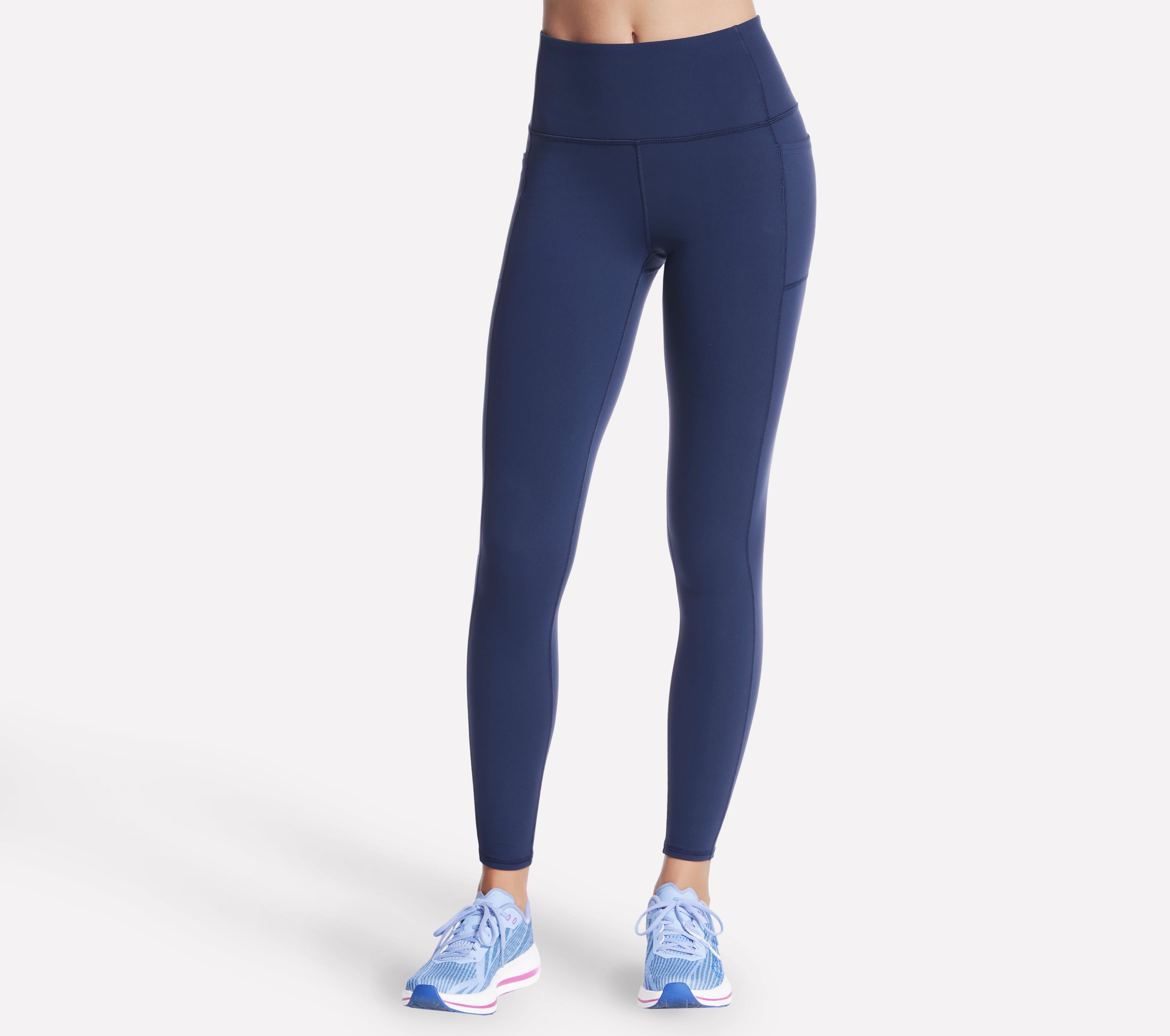 Skechers GO WALK High-Waisted Legging Hosen in Marine, Größe XS